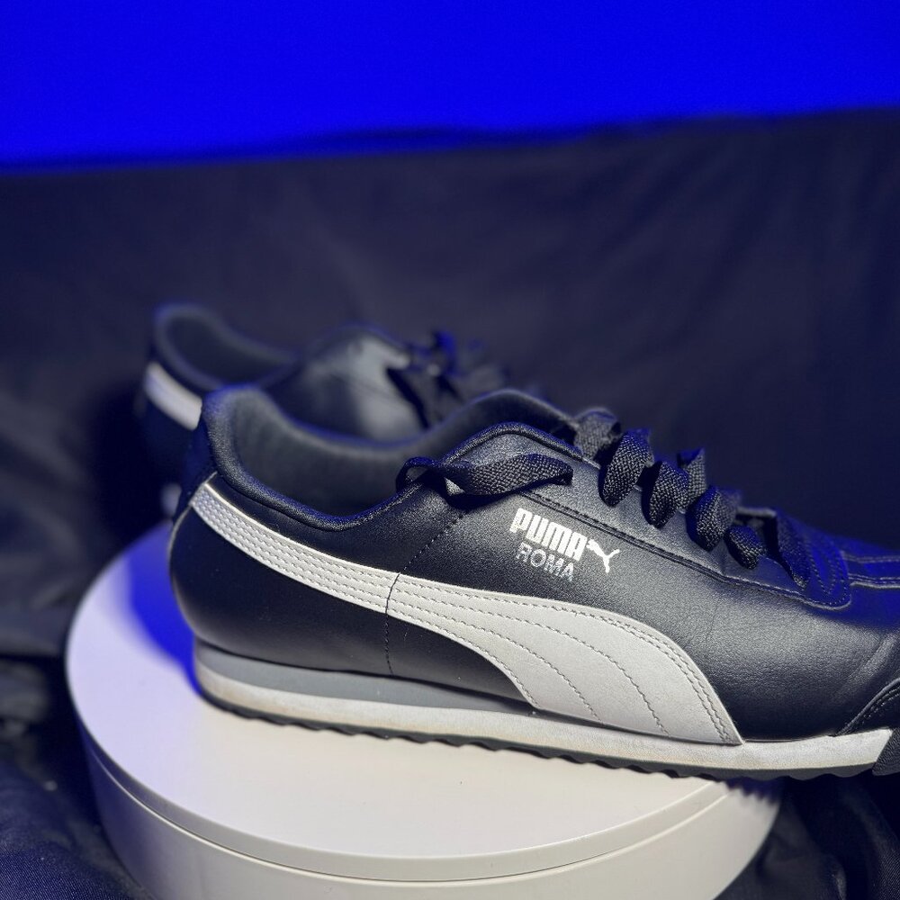 Men's Puma Roma Classic Black, Size 12, Cond 7/10